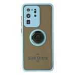 Galaxy S20 Kılıf Montreal Yüzüklü Silikon Kapak - Buz