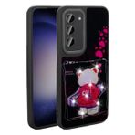 Galaxy S23 Kilif Parlayan Kabartmali Ikonik Figurlu Zore Amas Silikon Kapak