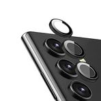 Galaxy S23 Plus ile uyumlu Kamera Lens Koruyucu Ineffable Kamera Lens Koruma Siyah