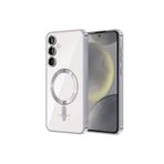 Galaxy S23 Plus Kılıf Kross Magneticsafe Kapak + Ekran koruma + Kablo Koruma Gümüş