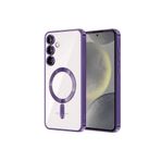 Galaxy S23 Plus Kılıf Kross Magneticsafe Kapak + Ekran koruma + Kablo Koruma Mor