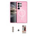 Galaxy S23 Ultra Kılıf Nova Asil Prime - Siyah AutoKit 5in1 Fiber Hayalet Cam Ekran Koruyucu +
