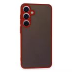 Galaxy S24 Kılıf Montreal Silikon Kapak - Kırmızı