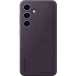 Galaxy S24 Kordonlu & Standli Silikon Kilif - Koyu Eflatun