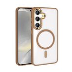 Galaxy S25 Plus Kılıf Magsafe Kamera Çevresi Metal Kirlenmeye Dayanıklı Premium Kapak