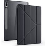 Galaxy Tab S10 Plus X820 12.4 Inç Uyumlu Kalemlikli Katlanabilir Smart Cover Tablet Kılıf – Standlı, Darbe Emici Koruma, Ince ve Hafif Tasarım - Siyah