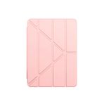 Galaxy Tab S6 Lite P620 2024 Wifi Uyumlu Trifolding Akıllı Uyku Modlu Silikon Tablet Kılıfı rose-gold