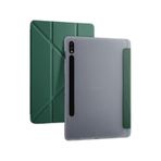 Galaxy Tab S9 Fe Plus 12,4 inç Uyumlu Fuchsia Kalem Bölmeli Stand Özellikli Akıllı Tablet Kılıfı Yeşil