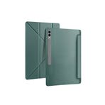 Galaxy Tab S9 Ultra 14.6 İnç Uyumlu Fuchsia Kalemlikli Mars Tablet Kılıfı Yeşil