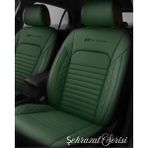 Galaxy Toyota Corolla Uyumlu Şehrazat Serisi Oto Koltuk Kılıfı - GİYDİRMELİ - Yeşil