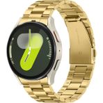 Galaxy Watch 6 / 5 / 4 Fe 40MM 44MM – Watch 6 Classic 43MM 47MM – Watch 5 Pro 45MM Uyumlu Paslanmaz Çelik Metal Kordon (20MM) - Altın