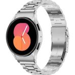Galaxy Watch 6 / 5 / 4 Fe 40MM 44MM – Watch 6 Classic 43MM 47MM – Watch 5 Pro 45MM Uyumlu Paslanmaz Çelik Metal Kordon (20MM) - Gümüş