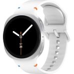 Galaxy Watch 8 / Classic / 2025 Serisi 40 mm / 44 mm / 46 mm Uyumlu Su Geçirmez Yumuşak Silikon Spor Kayış (20 mm) - Beyaz
