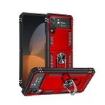 Galaxy Z Flip 4 Kılıf Zore Vega Yüzüklü Standlı Zırh Kılıf