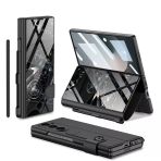Galaxy Z Fold 6 Kılıf Kamera Korumalı Kartlıklı Kalem Bölmeli Zore Kıpta Marble Drago Kılıf