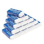 Galepromot 5 Adet Yumuşak Plastik Silgi Seti, 5.2CM Beyaz PVC Plastik Kauçuk 2B Kalem Silgi Öğrenci Çizim Aracı Okullarda Evrensel Kullanım için Eskizler Resimler, Güzel Sanatlar Evler ve Ofisler, Standart Kalem