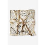 Galiga Van Gogh-almond Beıge %100 Ipek Fular 55x55cm 'art On Silk'