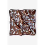 Galiga Van Gogh Almond Brown %100 Ipek Fular 55x55cm "Art on Silk