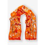 Galiga Van Gogh - Almond Orange %100 Ipek Fular 45*165 cm Art On Silk