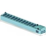 Galleyz GN 1/4-150 Set Üstü Saladbar Pleksi Kapak 250x34x45 cm Küvet