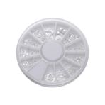 GALPADA 1 12 Tırnak Sanat Çıkartmaları Tırnak Sanat Rhinestones Diy Tırnak Çıkartmaları Tırnak Süslemeleri Tırnak Parıltısı Gevreği Tırnak Mücevherleri 3 Boyutlu Lapa Lapa Tırnak Seti