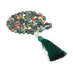 GALPADA 1 Bilgisayar Püskül Bilezik Bohem Püskül Kolye Meditasyon Püskül Kolye Rodokrozit Kristal 108 Tespih Boncuk Kolye Kristal Boncuklu Kolye Erkekler Ve Kadınlar Takı Alaşım Evrensel