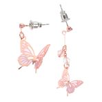 GALPADA 1 Çift Kelebek Emaye Küpe Kelebek Püskül Küpe Kelebek Halka Küpe Kulak Kolye Takı Eardrop Küpe Kelebek Sallantılı Küpeler Kristal Kelebek Küpe Metal Özlemek Bohem 925 Gümüş Iğne