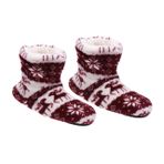GALPADA 1 Çift Mercan Polar Sıcak Tutan Patik Yetişkin Terlik Kabarık Peluş Kapalı Açık Kışlık Terlik ısıtıcıları Sıcak Patik Terliği Erkekler Ve Kadınlar Noel Sıcak Ayakkabılar