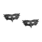 GALPADA 2 Adet Cadılar Bayramı Maskesi Kostüm Aksesuarları Hayvan Maskeleri Pervane Kartal Maskesi Roman Cosplay Maskeleri Parti Aksesuarı Hayvan Maskesi Kostüm Maskesi Pu Deri Silver