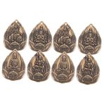 GALPADA 2 Set Pirinç Anahtarlık Kolye Buda Muska Anahtarlık Takıları Retro Asılı Etiket El Sanatları Ve Için 4 Adet * 2