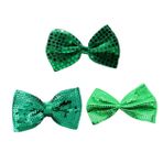 GALPADA 3 Parça Yonca Papyon St. Patrick Parti Yay Yeşil Papyon St Patrick Günü Giyinmek Düğün Papyon Damat Papyon St. Patrick Parti Iyiliği Erkek Takım Elbise Erkeklerin Payetler Sahne