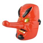 GALPADA Japon Dram Maskesi Iblisler Avcısı Maske Inosuke Maskesi Samuray Tengu Maskesi Cadılar Bayramı Partisi Maskesi Samuray Maskesi Maske Parti Maskeleri Kıyafetler Maske Prop Hayalet