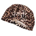 GALPADA Kemoterapi Şapkası Gece Şapkası Uyku Tulumu Kemoterapi Kepleri Gece Uyku Şapkası Saten Bone Çiçekli Türban Uyumak Için Saten Saç Bone%90 Polyester%10 Elastan Kap Kız Müslüman