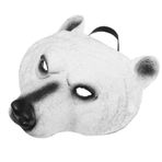 GALPADA Lateks Hayvan Maskesi Gerçekçi 3D Kutup Ayısı Maskesi Cosplay Kostüm Aksesuarları Cadılar Bayramı Karnaval Maskeli Parti Için
