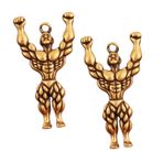 GALPADA Yaratıcı Araba Kolye Anahtarlık Anahtar Dekoru Fitness Adam Şekli Anahtar Süsü