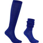 Galsang Slouchy Scrunch B206 Lacivert Kadın Uzun Çorap