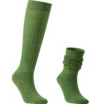 Galsang Slouchy Scrunch B206 Ordu Yeşili Kadın Uzun Çorap