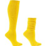 Galsang Slouchy Scrunch B206 Parlak Sarı Kadın Uzun Çorap