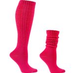 Galsang Slouchy Scrunch B206 Sıcak Pembe Kadın Uzun Çorap