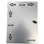 Galvaniz 25*50*20 Cm Sac Dolap ( Selenoid Vana Dolabı)