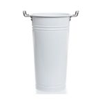 Galvaniz Beyaz 40Cm Şemsiyelik Vazo
