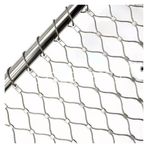 Galvanizli Tel Rulo, 10 cm Mesh, 304 Paslanmaz Çelik Güvenlik Ağı, Esnek ve Darbeye Dayanıklı, Korkuluk, Bahçe ve Çiftlik Evi için (2 x 2 m)