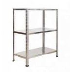 GalvanizRaf 3 Katlı Galvaniz Çelik Raf Arşiv Rafı Depo Rafı Kiler Rafı 31x93x100