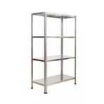 GalvanizRaf 4 Katlı Galvaniz Çelik Raf Arşiv Rafı Depo Rafı Kiler Rafı 43x60x200