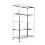 GalvanizRaf 5 Katlı Galvaniz Çelik Raf Arşiv Rafı Depo Rafı Kiler Rafı 31x60x200