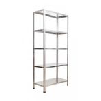 GalvanizRaf 5 Katlı Galvaniz Çelik Raf Arşiv Rafı Depo Rafı Kiler Rafı 43x75x200