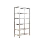 GalvanizRaf 6 Katlı Galvaniz Çelik Depo Arşiv Kiler Rafı 43x60x200
