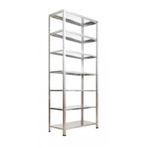 GalvanizRaf 7 Katlı Galvaniz Çelik Raf Arşiv Rafı Depo Rafı Kiler Rafı 31x75x200