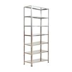 GalvanizRaf 7 Katlı Galvaniz Çelik Raf Arşiv Rafı Depo Rafı Kiler Rafı 43x60x200