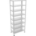 GalvanizRaf 8 Katlı Galvaniz Çelik Raf Arşiv Rafı Depo Rafı Kiler Rafı 31x75x250